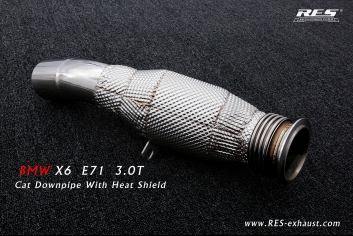Cat Downpipe With Heat Shield